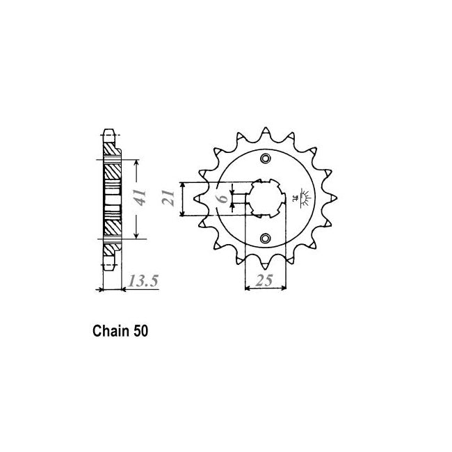 JT Sprockets Front Sprocket Honda CBR400R JT Front Sprocket for Honda Customhoj