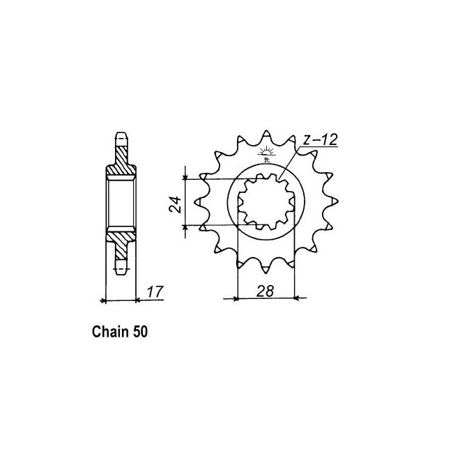 JT Sprockets Front Sprocket Honda CBR600  87-96 JT Front Sprocket for Honda Customhoj