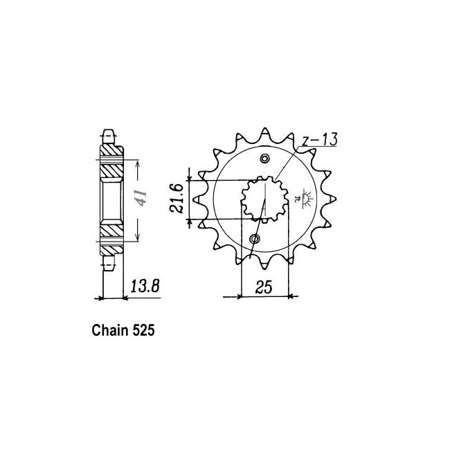 JT Sprockets Front Sprocket Honda NT650K Hawk GT JT Front Sprocket for Honda Customhoj