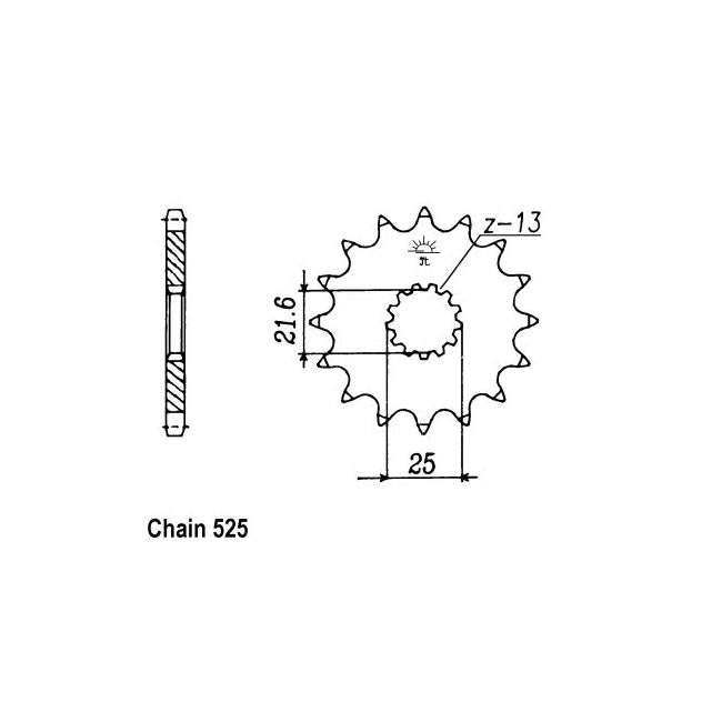 JT Sprockets Front Sprocket Suzuki GSX-R600 K1-K3 01-03 JT Front Sprocket for Suzuki Customhoj