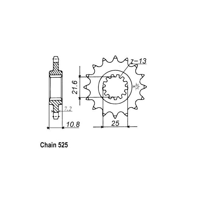 JT Sprockets Front Sprocket Yamaha YZF-R6 06-18 JT Front Sprocket for Yamaha Customhoj