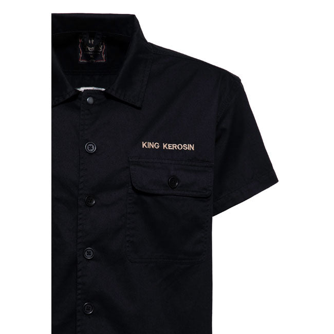 King Kerosin Speedy Service Short Sleeve Work Shirt  - Customhoj