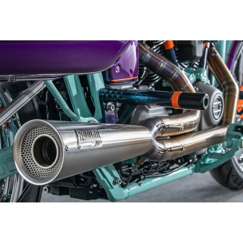 Kodlin Next Level 2-into-1 Euro 4 / 5 E5 Exhaust System for Harley  - Customhoj