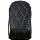 Le Pera Bare Bones Solo Passenger Seat for Harley 18-25 Softail Sport Glide & Low Rider / S / ST / Diamond White / Black / 15-18 cm (6"- 7") Tapered  - Customhoj