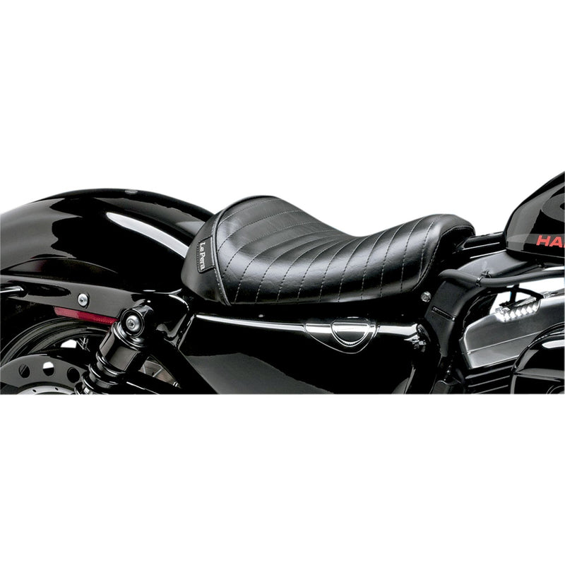 Le Pera Bare Bones Solo Seat for Harley 10-22 XL Sportster with 12.5 / 17 liter tank / Pleated Black  - Customhoj
