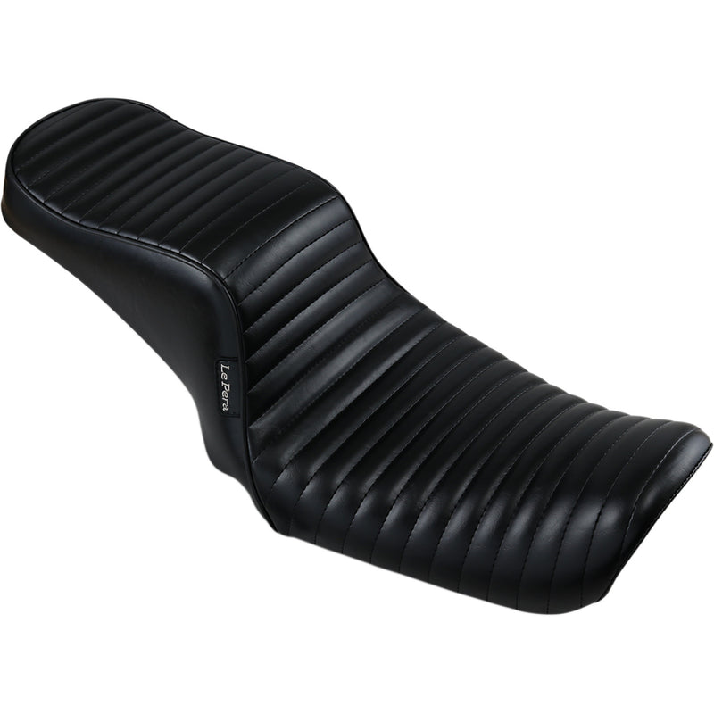 Le Pera Cherokee 2-Up Seat for Harley 06-17 Dyna / Pleated Black  - Customhoj