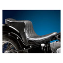 Le Pera Cherokee 2-Up Seat for Harley 07-17 Softail Fat Boy / Diamond Black  - Customhoj