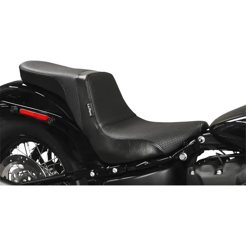 Le Pera Daytona 2-Up Seat for Harley 18-22 Softail Breakout / Basketweave Black  - Customhoj