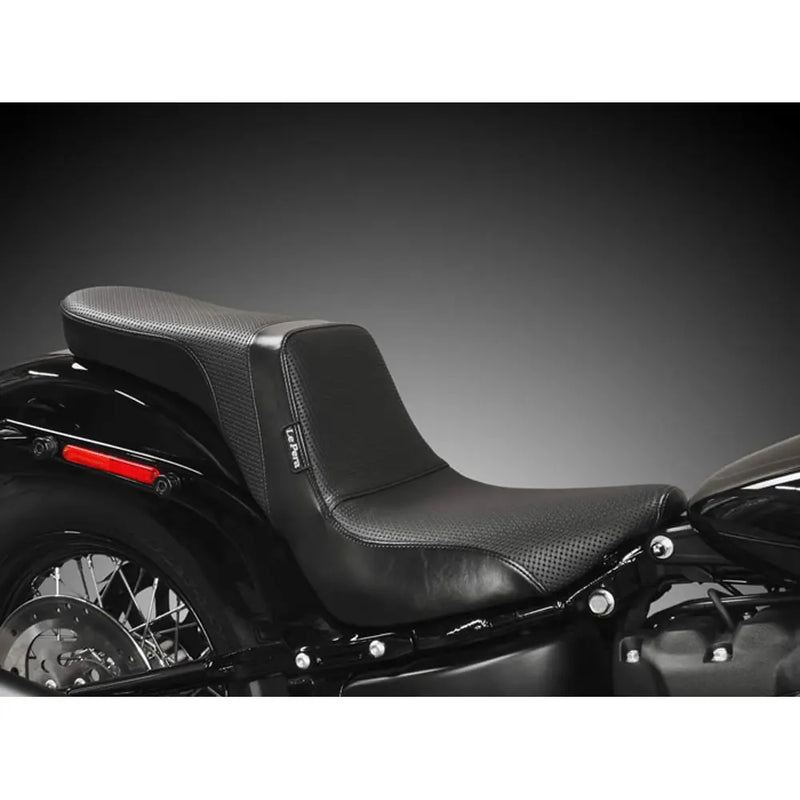 Le Pera Daytona 2-Up Seat for Harley 23-25 Softail Breakout / Basketweave Black  - Customhoj