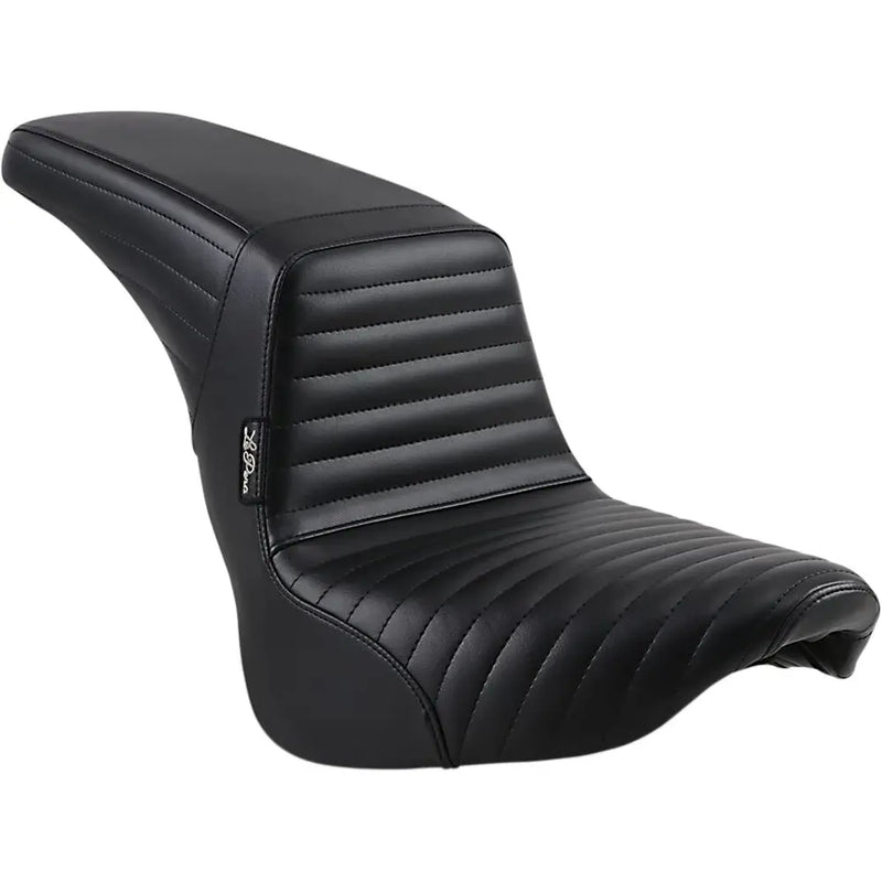 Le Pera KickFlip Biker Gel Solo Seat for Harley 18-25 Softail Sport Glide & Low Rider / S / ST / Pleated Black  - Customhoj