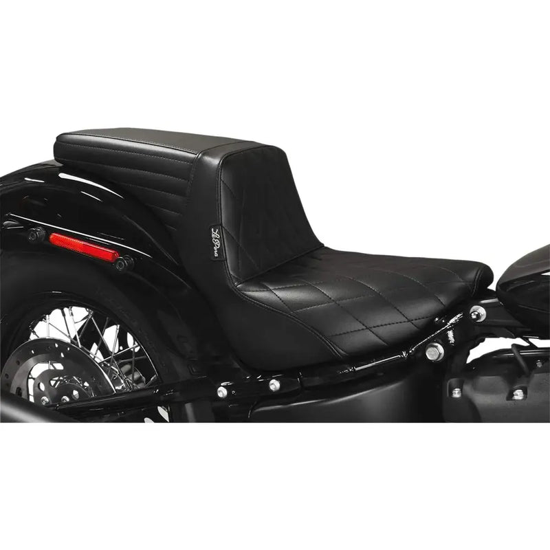 Le Pera KickFlip Biker Gel Solo Seat for Harley 18-25 Softail Street Bob / Standard / Slim / Diamond Black  - Customhoj