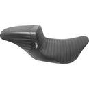 Le Pera KickFlip Seat for Harley 08-25 Touring (excl. 23-25 CVO; 24-25 Road Glide / Street Glide) / Pleated Gripper / Black  - Customhoj