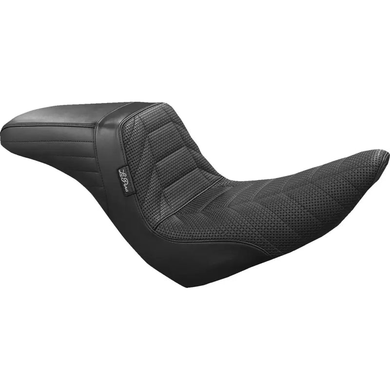 Le Pera KickFlip Seat for Harley 18-25 Softail Sport Glide & Low Rider / S / ST / Flat Track / Basketweave Black  - Customhoj