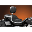 Le Pera Maverick Daddy Long Legs Extended Seat for Harley 08-25 Touring (excl. 23-25 CVO; 24-25 Road Glide / Street Glide) / Maverick Black / With backrest  - Customhoj