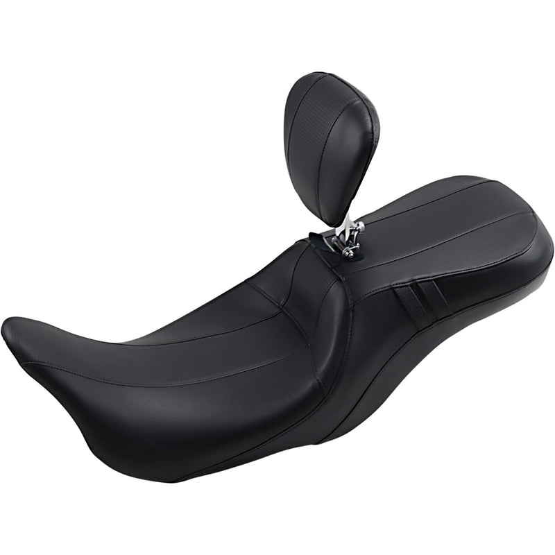 Le Pera Outcast 2-Up Seat for Harley 08-25 Touring (excl. 23-25 CVO; 24-25 Road Glide / Street Glide) / GT Carbon Fiber Black / With backrest  - Customhoj