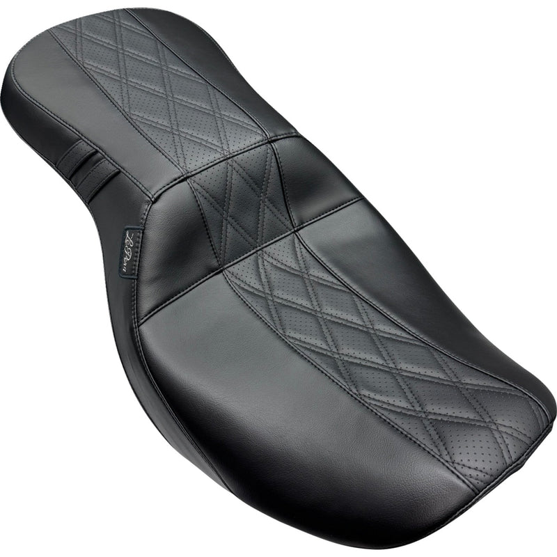 Le Pera Outcast 2-Up Seat for Harley 23-25 Touring CVO Road Glide / CVO Street Glide / Diamond Black / Without backrest  - Customhoj