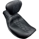 Le Pera Outcast Solo Seat for Harley 24-25 Touring Road Glide / Street Glide / Diamond Black / With backrest  - Customhoj