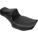 Le Pera Tailwhip 2-Up Daddy Long Legs Extended Seat for Harley 24-25 Touring Road Glide / Street Glide / Pleated Black  - Customhoj