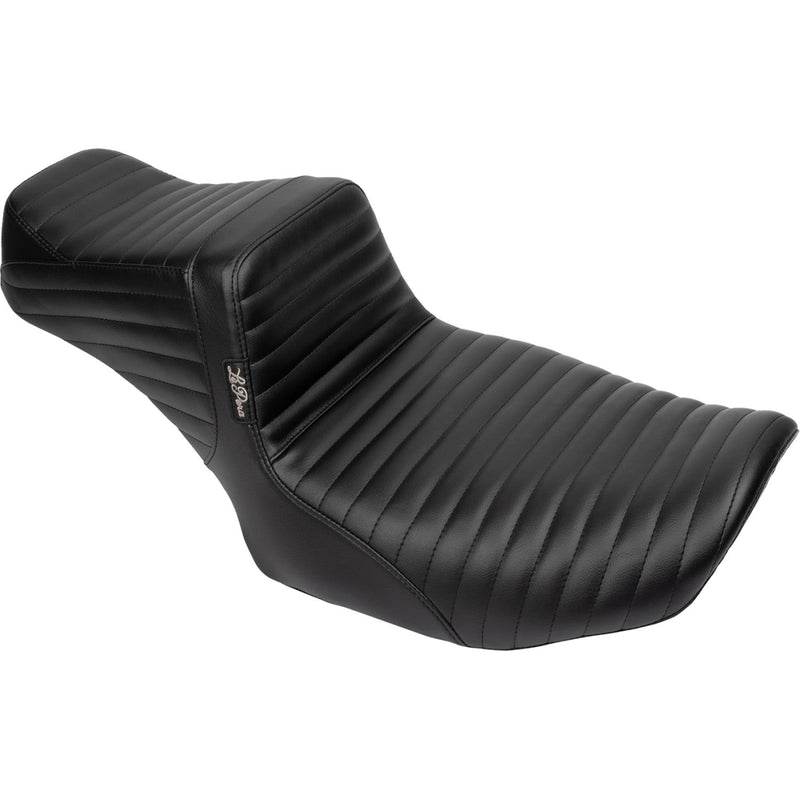 Le Pera Tailwhip 2-Up Daddy Long Legs Extended Seat for Harley 24-25 Touring Road Glide / Street Glide / Pleated Black  - Customhoj