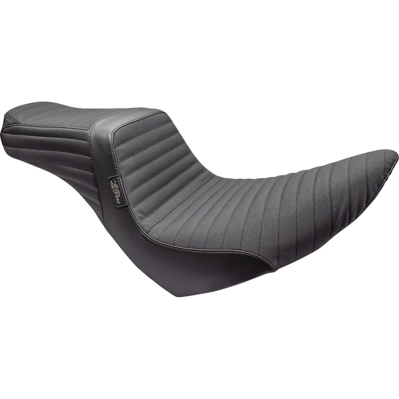 Le Pera Tailwhip 2-Up Seat for Harley 18-25 Softail Sport Glide & Low Rider / S / ST / Pleated / Gripper Black  - Customhoj