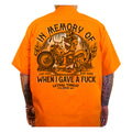 Lethal Threat In Memory Short Sleeve Work Shirt Orange / M  - Customhoj