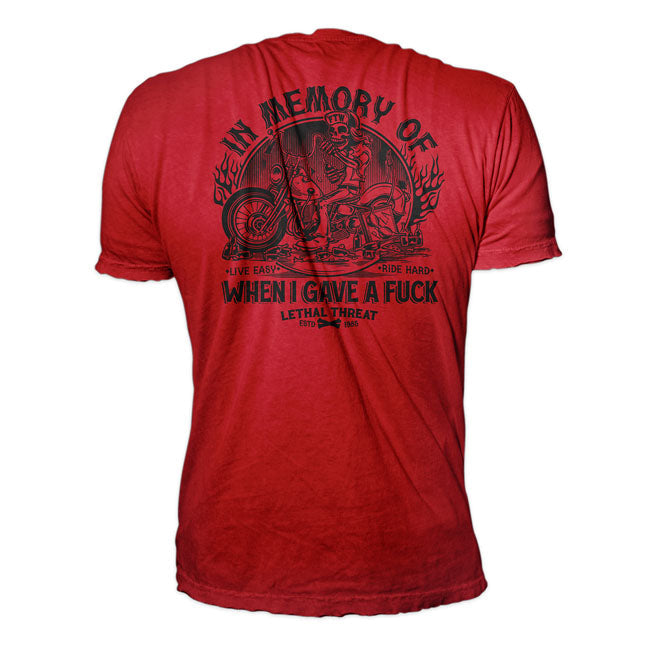 Lethal Threat In Memory T-Shirt Red/Black / M  - Customhoj