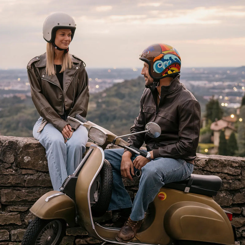 DMD Niestandardowy otwarty kask motocyklowy retro