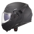 LS2 Advant II Flip-up Motorcycle Helmet Matte Black / XS (53-54cm)  - Customhoj