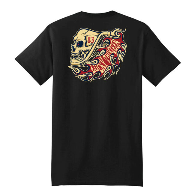 Lucky 13 The Pipe Skull T-Shirt