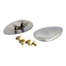 MCS Nickel Spoon Saddlebag Trim for Harley  - Customhoj