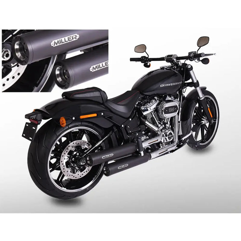 Miller Destiny Euro 5 Slip-On Mufflers for Harley  - Customhoj