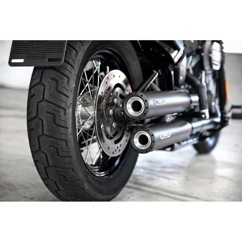 Miller Independence Euro 4 Slip-On Mufflers for Harley  - Customhoj