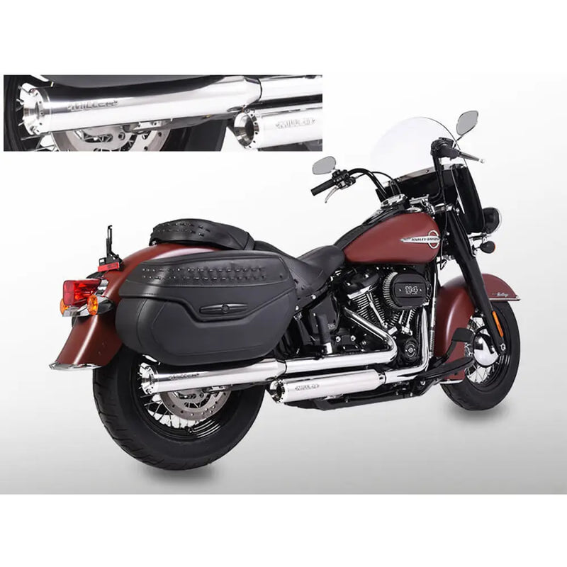 Miller Independence Euro 4 Slip-On Mufflers for Harley  - Customhoj