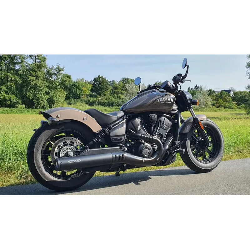 Miller Yukon Euro 5+ Slip-On Muffler for Indian  - Customhoj
