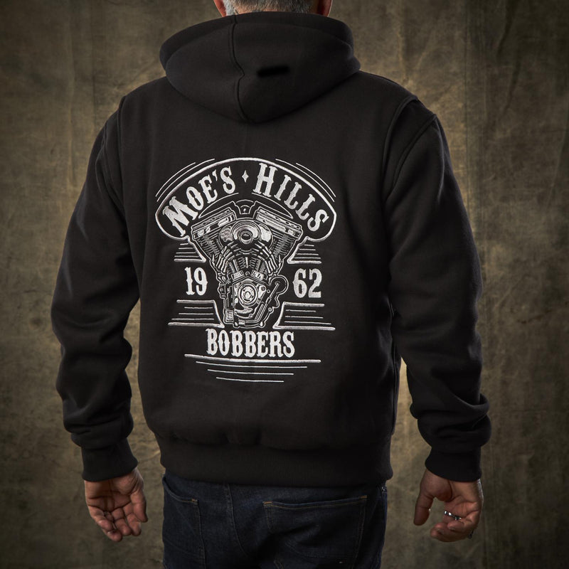 Moe's Hills Bobbers Classic Panel Zip Hoodie Black S