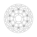 Moto-Master Brake Disc Ducati Hypermotard 796 10-13 Moto-Master Halo Front Right Brake Disc for Ducati Customhoj