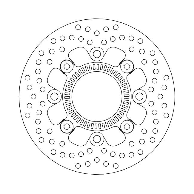 Moto-Master Brake Disc Kawasaki ER-6F 650 (ABS) 06-17 Moto-Master Halo Rear Brake Disc for Kawasaki Customhoj