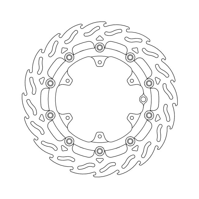 Moto-Master Brake Disc KTM 690 Enduro 08-10 Moto-Master Flame Front Left Brake Disc for KTM Customhoj