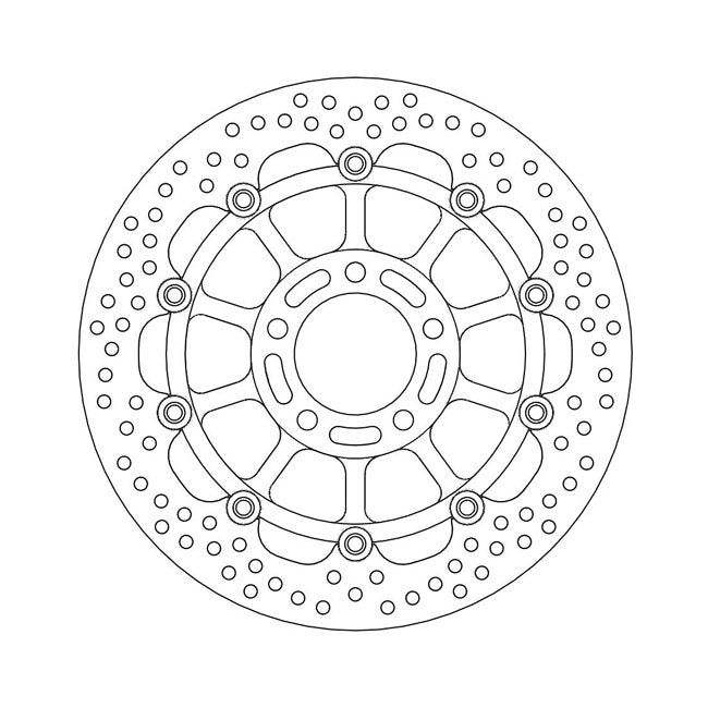 Moto-Master Brake Disc Suzuki Bandit 600 S N 95-04 Moto-Master Halo Front Left Brake Disc for Suzuki Customhoj