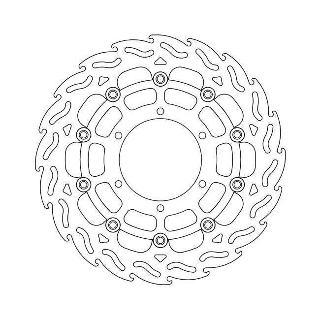 Moto-Master Brake Disc Suzuki GSX-R 1000 (ABS) 15-16 Moto-Master Flame Front Right Brake Disc for Suzuki Customhoj