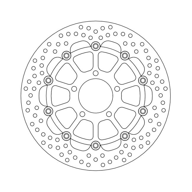 Moto-Master Brake Disc Suzuki GSX-R 1000 (non-ABS) 03-04 Moto-Master Halo Front Right Brake Disc for Suzuki Customhoj