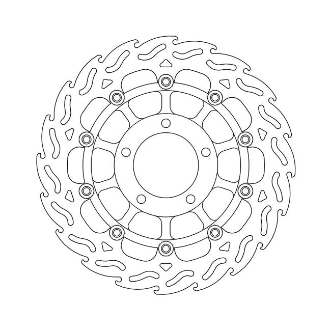 Moto-Master Brake Disc Triumph Baby speed 600 01-03 Moto-Master Flame Front Left Brake Disc for Triumph Customhoj