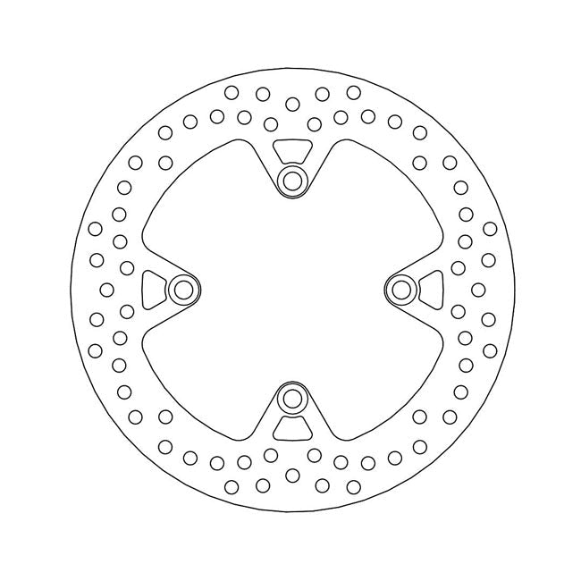 Moto-Master Brake Disc Triumph Bonneville 790 01-06 Moto-Master Halo Rear Brake Disc for Triumph Customhoj