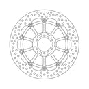 Moto-Master Brake Disc Yamaha FZR 1000 Exup 89-95 Moto-Master Halo Front Left Brake Disc for Yamaha Customhoj