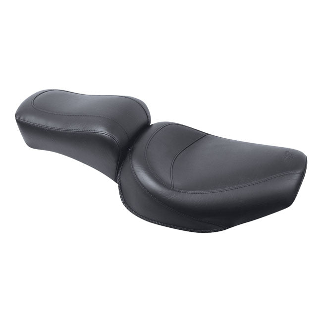 Mustang Standard Touring 2-Up Seat for Harley 58-84 Big Twin (excl. Softail) / Plain  - Customhoj