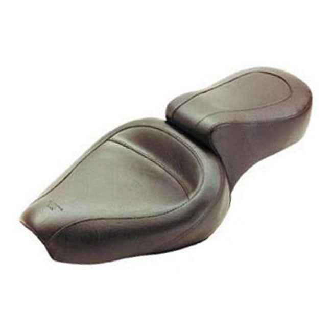 Mustang Standard Touring 2-Up Seat for Harley 82-95 XL Sportster with 7.9 liter tank / Plain  - Customhoj