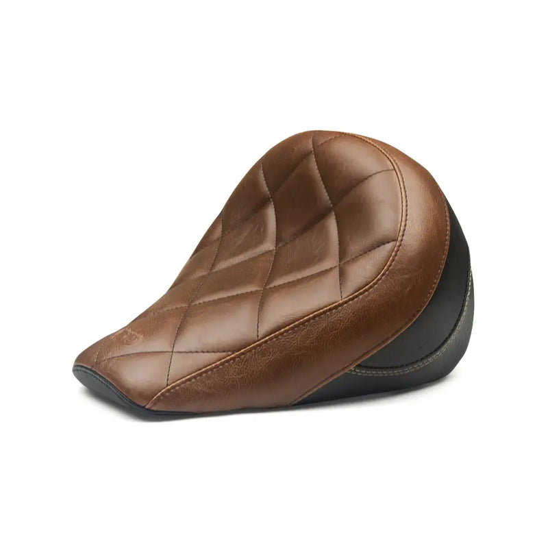 Mustang Standard Touring Solo Seat for Indian 18-24 Indian Scout Bobber / Brown / Diamond / Without backrest  - Customhoj