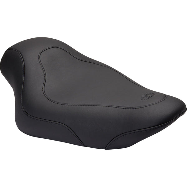 Mustang Tripper Solo Seat for Harley 04-22 XL Sportster with 7.9 / 12.5 liter tank / Black / Plain  - Customhoj