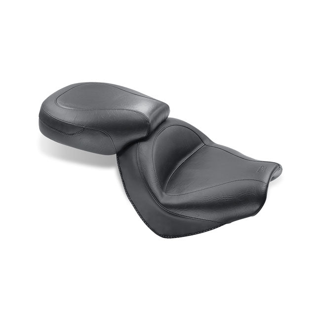 Mustang Wide Touring 2-Up Seat for Honda 04-09 VTX 1300 C / Plain / Without backrest  - Customhoj