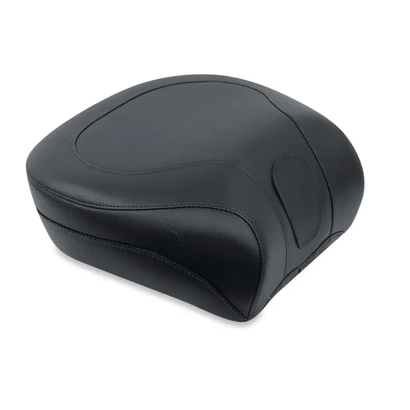 Mustang Wide Touring Passenger Seat for Harley 84-99 Softail / Plain / Black / Recessed  - Customhoj
